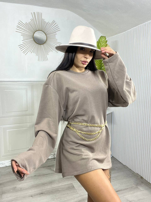 FELPONE CON SPALLINE JUSTWEST